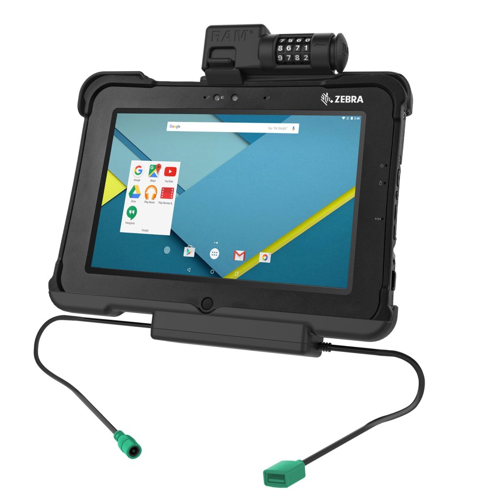 Zebra XSLATE L10的GDS®组合锁定电源+数据底座