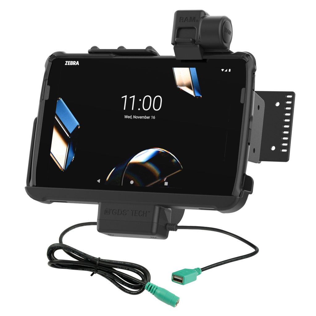 Zebra ET 401 10英寸的RAM® Tough-Dock™电源+数据，带锁存