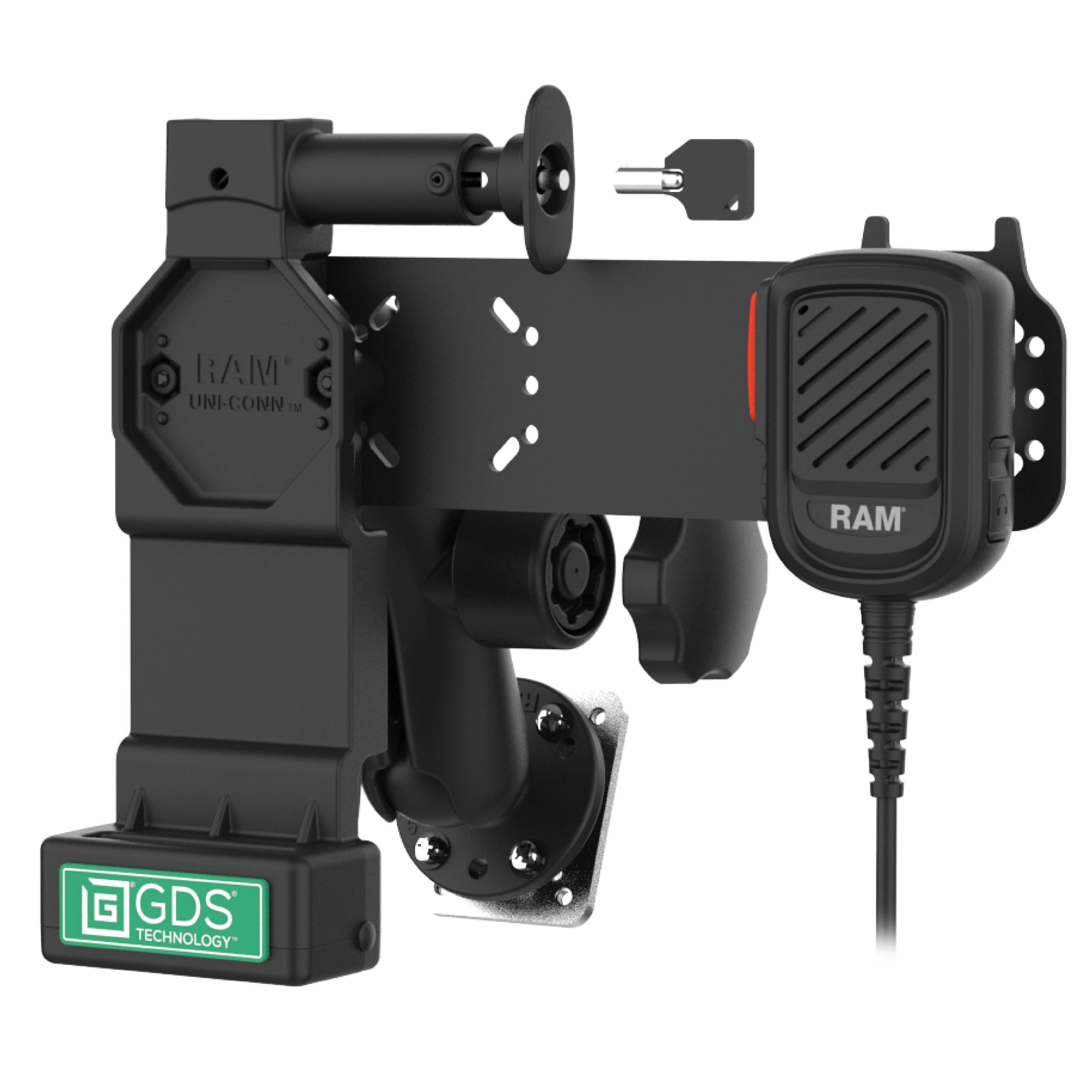 GDS® Uni-Conn™锁定PTT远程扬声器麦克风套件，适用于Zello